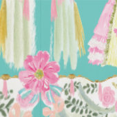 Rococo Drapery Ladies Pastel Marie Antoinette Behang (Zoom)