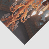 Rococo Elegance Kroonluchter Decoupage | Tissuepapier (Detail)