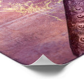 Rococo French Paars Peacock Print (Hoek)