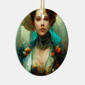 Rococo Future Sci-Fi Fantasy Keramisch Ornament (Rechts)