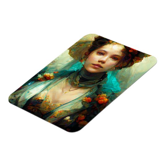 Rococo Future Sci-Fi Fantasy Magneet (Linkerzijde)