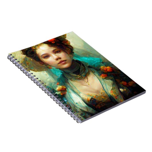 Rococo Future Sci-Fi Fantasy Notitieboek (Rechterzijde)