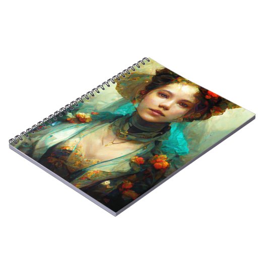 Rococo Future Sci-Fi Fantasy Notitieboek (Linkerzijde)