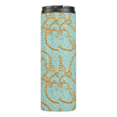 Rococo golden elements seamless pattern. Gold text Thermosbeker (Achterkant)