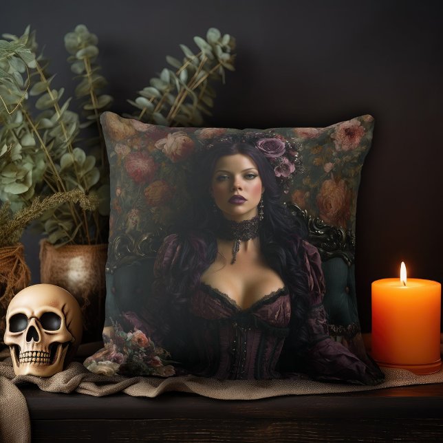 Rococo gotische vrouw kussen (Creator heeft geüpload)