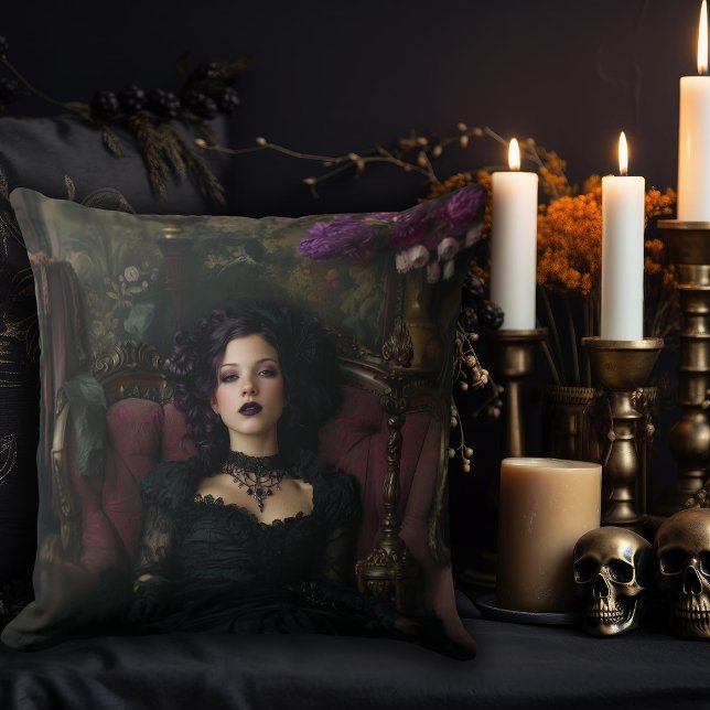 Rococo Gotische Vrouw Kussen (Creator heeft geüpload)