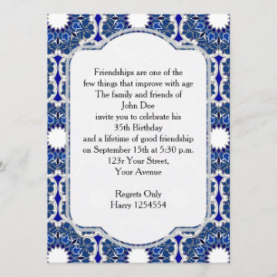Rococo Indigo Beauful Kaart