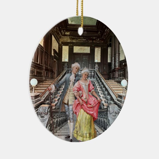 Rococo Keramisch Ornament (Rechts)