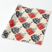 ROCOCO LADIES ART DECO MODE COSTUME DESIGNER CADEAUPAPIER (Uitgerold)