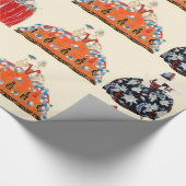 ROCOCO LADIES ART DECO MODE COSTUME ONTWERP CADEAUPAPIER (Hoek)