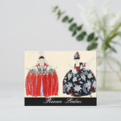 ROCOCO LADY MODE COSTUME DESIGNER MAKEUP ARTIST BRIEFKAART (Staand voorkant)