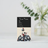 ROCOCO LADY MODE COSTUME DESIGNER MAKEUP ARTIST VISITEKAARTJE (Staand voorkant)