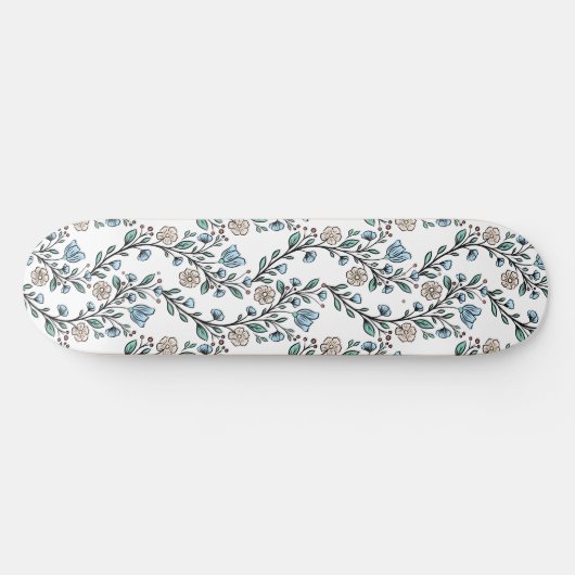 Rococo pattern skateboard (Horizontaal)