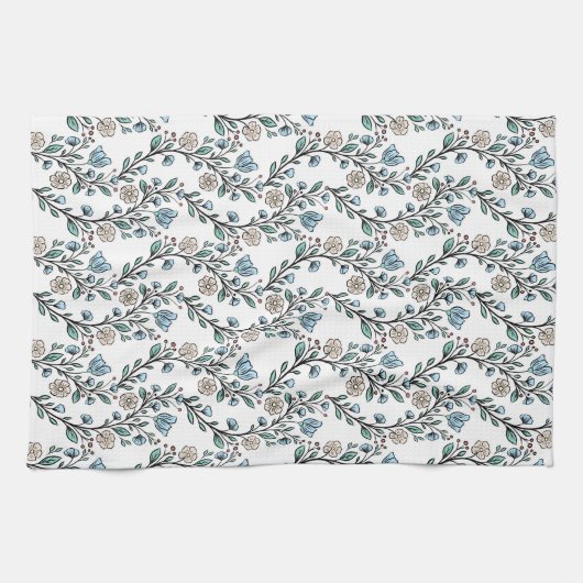 Rococo pattern theedoek (Horizontaal)