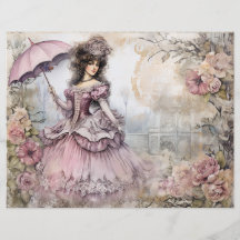 Rococo Prinses Scrapbook Papier
