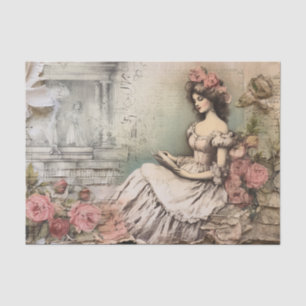 Rococo Prinses Weefsel Pagina Tissuepapier