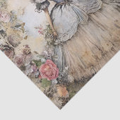 Rococo Prinses Weefsel Pagina Tissuepapier (Detail)