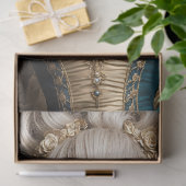 Rococo Queen Baroque Portrait Decoupage Tissuepapier (Geschenk)