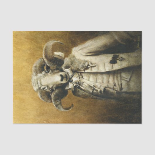 Rococo Ram Tissue Paper Tissuepapier (Voorkant)