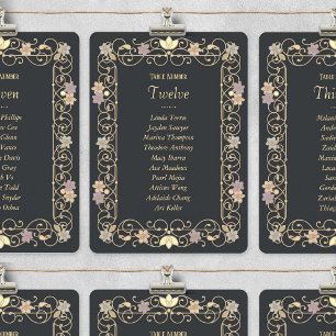 Rococo Revival Elegante Vintage Bloemige Bruiloft Kaart
