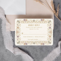 Rococo Revival Elegante Vintage Bloemige Bruiloft