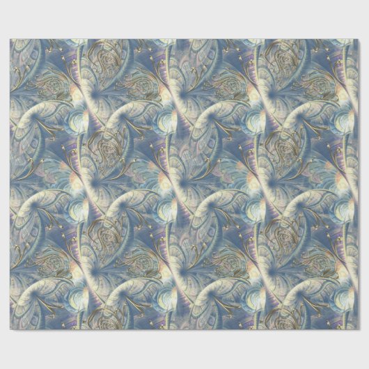 Rococo Rich Pattern-ontwerp met Gold Relief Cadeaupapier (Vlak)
