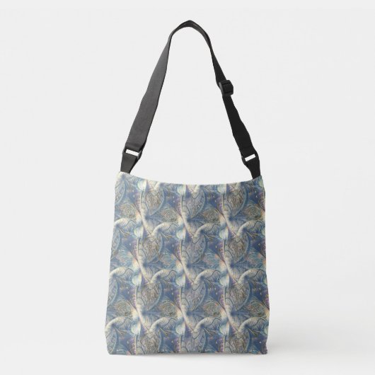 Rococo Rich Pattern-ontwerp met Gold Relief Crossbody Tas (Voorkant)