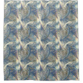 Rococo Rich Pattern-ontwerp met Gold Relief Douchegordijn (Voorkant)