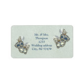 Rococo Rich Pattern-ontwerp met maskers Etiket (Voorkant)