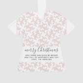 Rococo rose classique Joyeux script de Noël (devant)