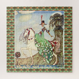 Rococo sprookje prinses horseback legpuzzel