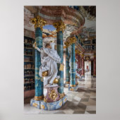 Rococo-Style Library Interior Poster (Voorkant)