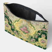 Rococo Tijd Periode Roze Rozen Goud Framing Bruilo Etui (Open)