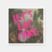 Rococo verjaardagsfeestje Marie Antoinette Bold Pi Servet (Voorkant)