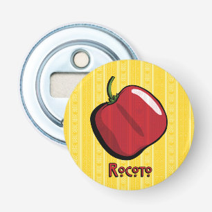 Rocoto Chili Pepper Bottle Open Button Flesopener