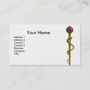ROD ASCLEPIUS MEDISCHE VERWARMING Monogram Wit P Visitekaartje