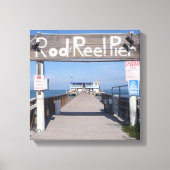 Rod & Reel Pier Canvas Print (Voorkant)