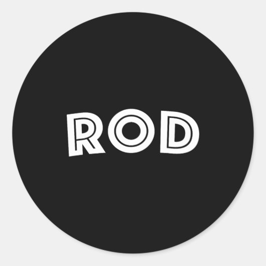 Rod ronde sticker (Voorkant)