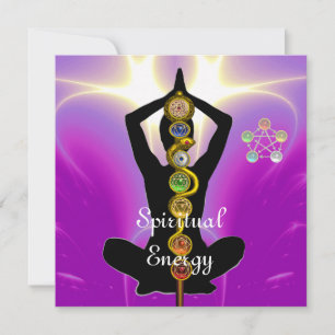 ROD VAN ASCLEPIUS 7 CHAKRAS, YOGA LOTUS POSE Pink Kaart