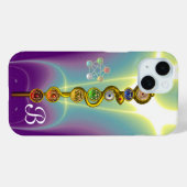 ROD VAN ASCLEPIUS 7 CHAKRAS, YOGA, SPIRITUELE ENER Case-Mate iPhone CASE (Achterkant (horizontaal))