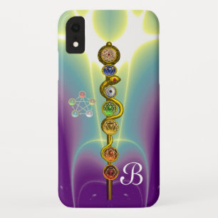 ROD VAN ASCLEPIUS 7 CHAKRAS, YOGA, SPIRITUELE ENER iPhone XR HOESJE