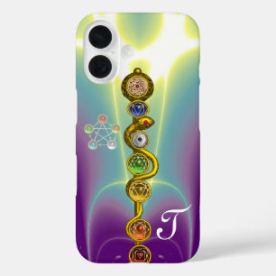 ROD VAN ASCLEPIUS 7 CHAKRAS, YOGA, SPIRITUELE ENER iPhone 16 HOESJE