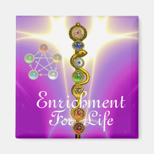 ROD VAN ASCLEPIUS 7 CHAKRAS, YOGA, SPIRITUELE ENER MAGNEET