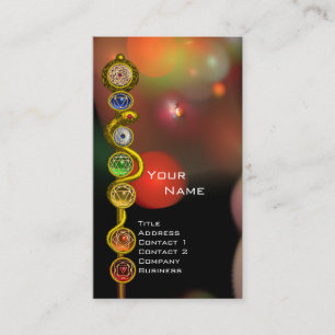 ROD VAN ASCLEPIUS,7 CHAKRAS,YOGA,SPIRITUELE ENERGI VISITEKAARTJE