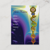 ROD VAN ASCLEPIUS,7 CHAKRAS,YOGA,SPIRITUELE ENERGI VISITEKAARTJE (Voorkant)