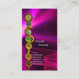 ROD VAN ASCLEPIUS,7 CHAKRAS,YOGA,SPIRITUELE ENERGI VISITEKAARTJE