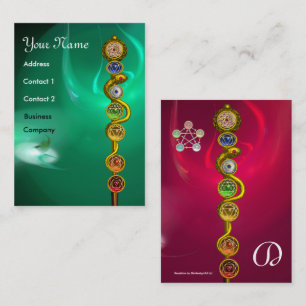 ROD VAN ASCLEPIUS,7 CHAKRAS,YOGA,SPIRITUELE ENERGI VISITEKAARTJE
