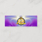 ROD VAN ASCLEPIUS DENTIST DENTISTRY MINI VISITEKAARTJE (Achterkant)