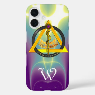ROD VAN ASCLEPIUS DENTIST DENTISTRY MONOGRAM iPhone 16 HOESJE