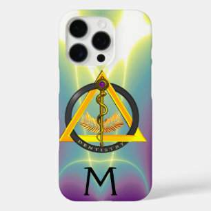 ROD VAN ASCLEPIUS DENTIST DENTISTRY MONOGRAM, Paar iPhone 16 Pro Hoesje
